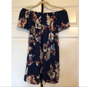 Navy flower dress